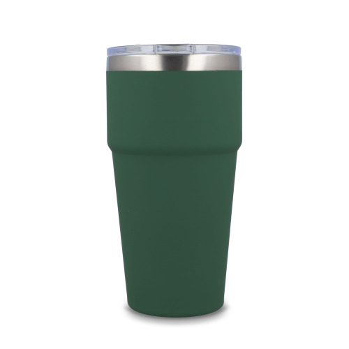 T-ceramiczny kubek do samochodu o miękkim dotyku 500ml Oliwkowa zieleń LT98729-N0043 (3)