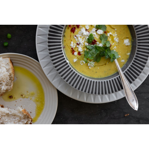 Talerz głęboki COFFEE & MORE, szary Szary 5018642- (4)