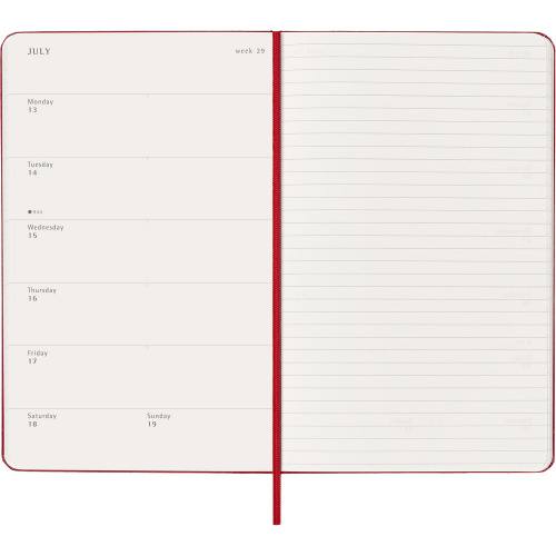 Kalendarz MOLESKINE Czerwony VM399-05/2027 (5)