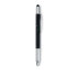 Długopis poziomica z linijką czarny MO8679-03  thumbnail