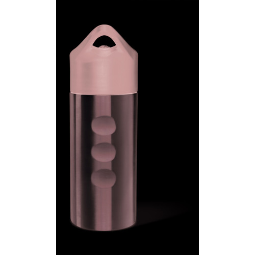 Metalowa butelka, ze słomką srebrny mat MO7841-16 (1)