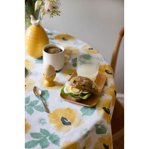 EDEN OBRUS OKRĄGŁY WOSKOWANY, Ż&Oacute;ŁTY MIX