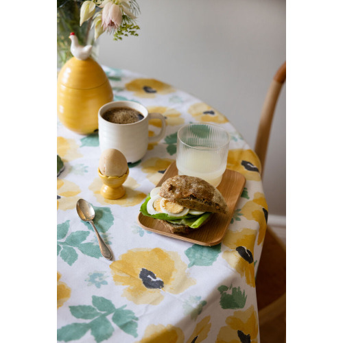 EDEN OBRUS OKRĄGŁY WOSKOWANY, Ż&Oacute;ŁTY MIX Żółty 5018602- (1)