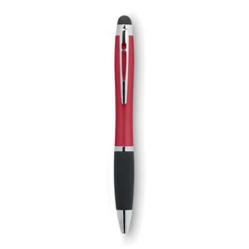 Długopis z lampką czerwony MO9142-05 (5)
