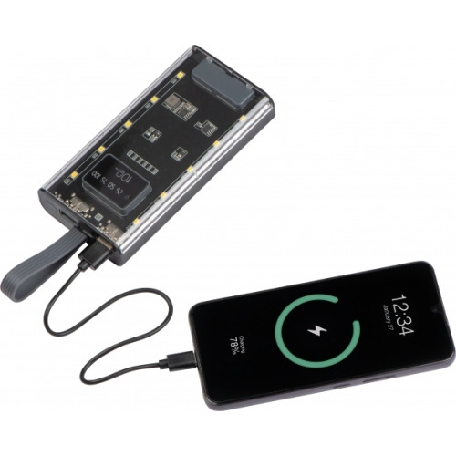 Power bank 10 000 mAh DARWIN Przeźroczysty 396166 (2)