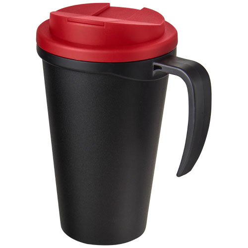Americano® Grande 350 ml mug with spill-proof lid Czarny 21042102 