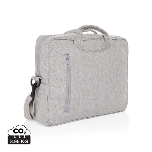 Torba na laptopa 15,4" AWARE™ Laluka, bawełna z recyklingu Szary P732.112 (6)