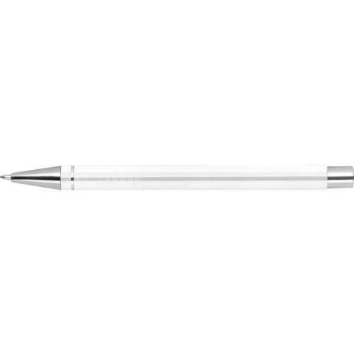 Metalowy długopis półżelowy Almeira biały 374106 (3)
