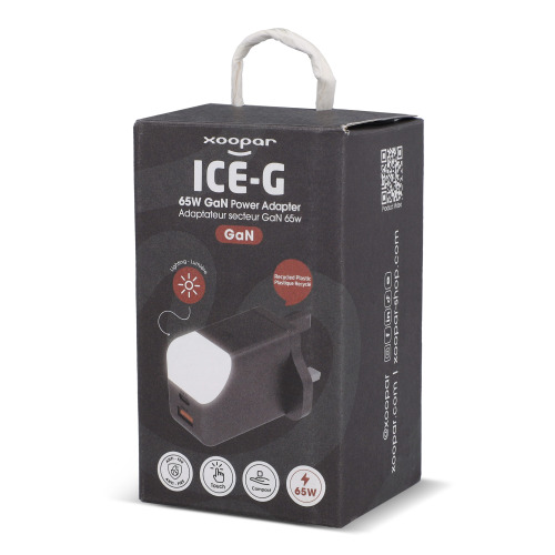 Zasilacz Xoopar ICE-G 65 W GaN z wtyczką brytyjską Czarny LT41030-N0002 (4)
