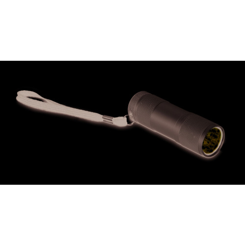 Metalowa latarka z 9 LED Srebrny mat KC6860-16 (3)