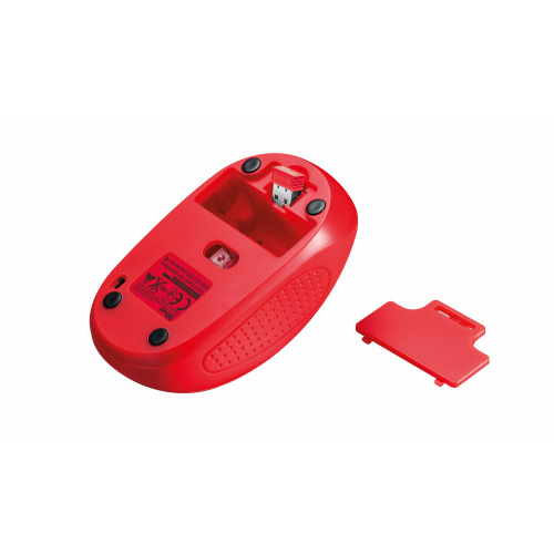 Bezprzewodowa mysz optyczna PRIMO Trust Czerwony EG 033305 (3)