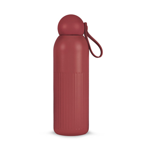 Stalowa butelka Sagaform Tekla (z recyklingu) 500 ml Ciemnoczerwony LT52132-N0020 