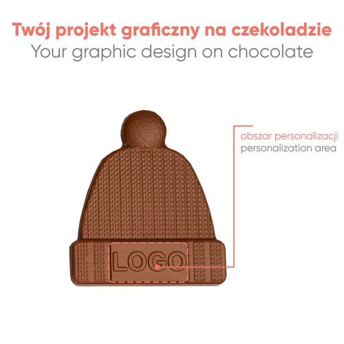 Czekoladowy Kształt Choco4Mat Czapka Wielokolorowy S0314/CZAPKA/XM (3)