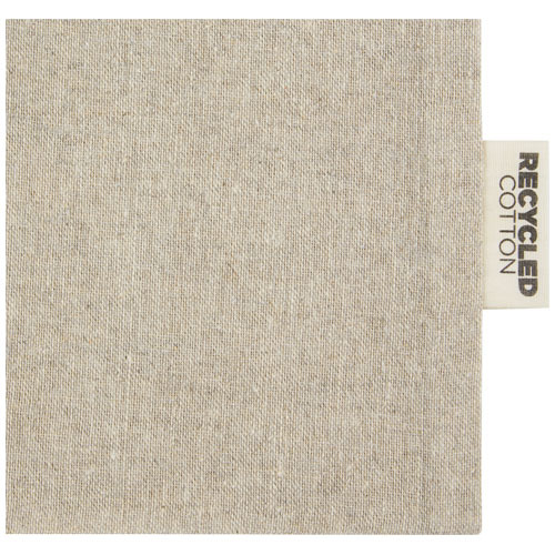 Pheebs torba na prezent z bawełny z recyklingu o gramaturze 150 g/m² i z certyfikatem GRS, duża o pojemności 4 l Naturalny melanż 12067206 (3)