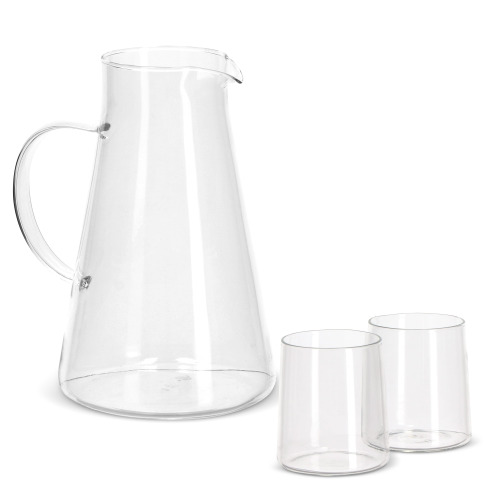 Karafka InSideOut Elin z 2 szklankami  Transparentny LT57008-N0004 
