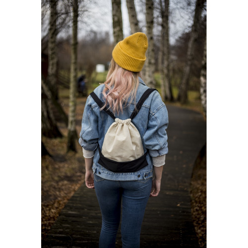 Bawełniany worek z szerokimi paskami | Tess Pomarańczowy V7325-07 (2)