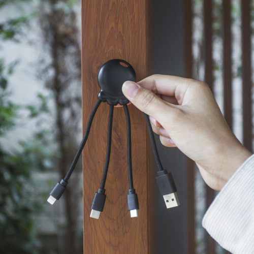 2087 | Xoopar Octopus Charging cable Czarny LT41005-N0002 (7)