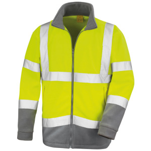 Kurtka Mikropolarowa Hi-Vis - Fluorescent Orange & Workguard Grey