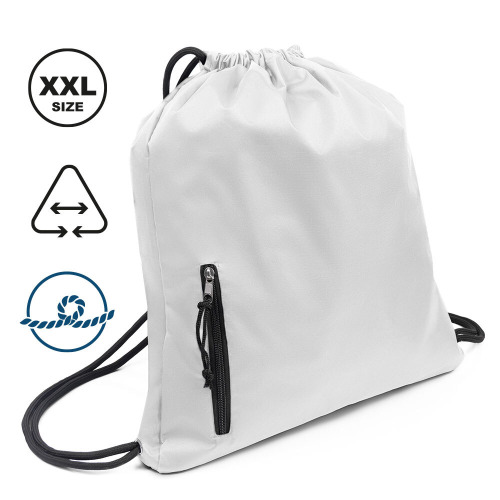 Worek ze sznurkiem | Salim Biały VA091-02 