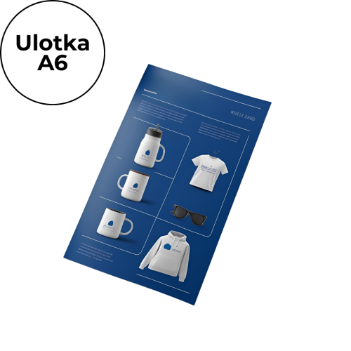 Ulotka cięta fullprint Wielokolorowy PUP25.02A6 