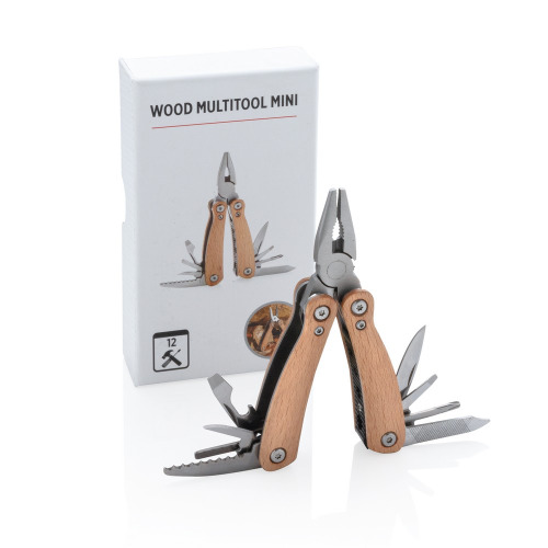 Mini narzędzie wielofunkcyjne, 12 el. Brązowy P221.379 (14)