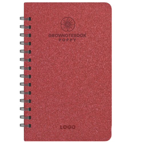 Notatnik Grow na spirali Poppy NC0924spiralP 