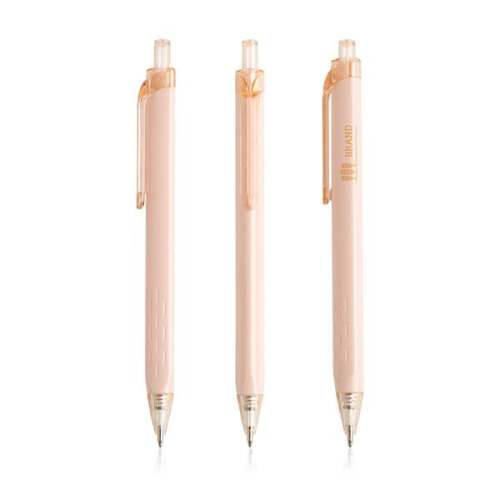 Plastikowy trójkątny długopis / Triplast Light Pink IP13159258 