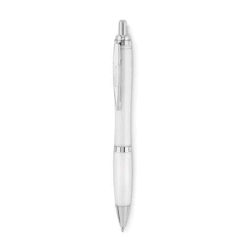 Długopis z RPET przezroczysty biały MO6409-26 