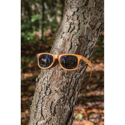 Okulary przeciwsłoneczne, PP z recyklingu brązowy P453.896 (6)