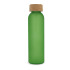 Matowa szklana butelka z recyklingu z korkiem 500ml Ecru / jasnozielony LT98880-N5432 (1) thumbnail