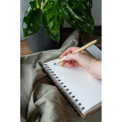 Bambusowy długopis 2 w 1, "wieczny" ołówek | Mikayla Czerwony V2244-05 (1)