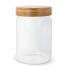 Szklany słoik z bambusową pokrywką 900ml Transparentny LT95432-N0004  thumbnail