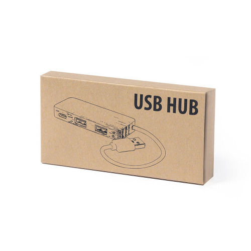 Bambusowy hub USB i USB-C Jasnobrązowy V0199-18 (4)