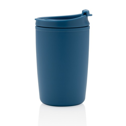 Kubek podróżny 300 ml, PP z recyklingu blue P433.085 (2)