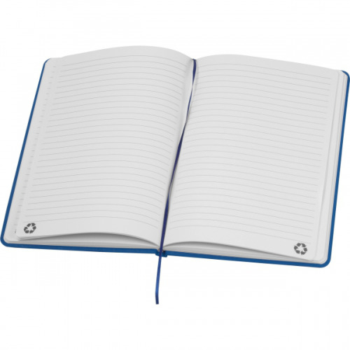 Notatnik A5 w linie z materiałów z recyklingu DOMINIK Niebieski 2526104 (3)