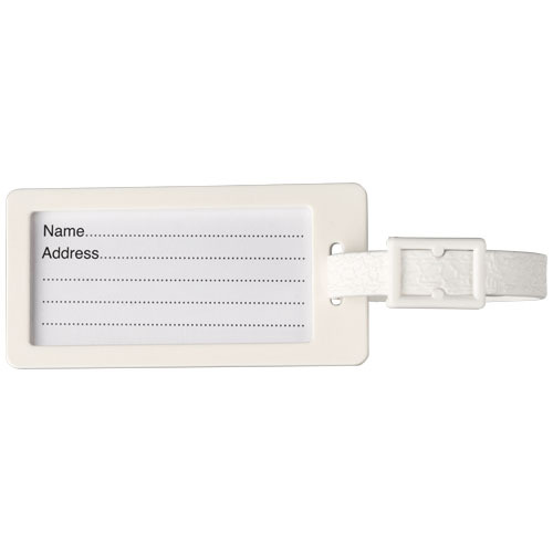 River zawieszka na bagaż z okienkiem z materiałów z recyklingu Biały 21019101 (2)