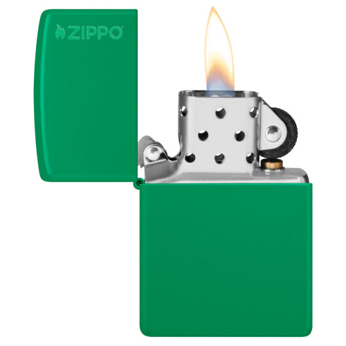 Zapalniczka Zippo Classic z logo Grass Green Matte ZIP60006628 (2)
