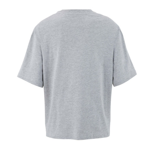 BOXY WOMEN T-SHIRT OVERSIZE Jasnoszary Melanż S03807-DH-L (1)