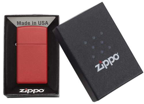 Zapalniczka Zippo Slim Czerwony mat ZIP60005404 (3)