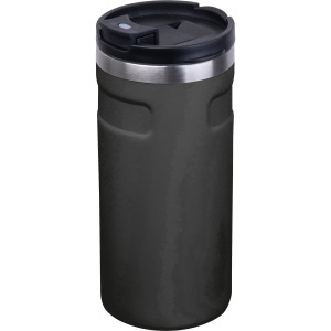 Kubek termiczny ze stali z recyklingu 450 ml SILVIO Czarny
