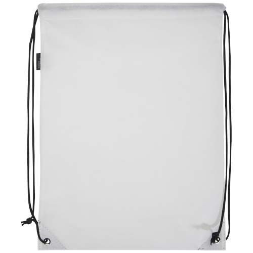 Evergreen torba ściągana sznurkiem o pojemności 5 l z włókiny z recyklingu z certyfikatem GRS Biały 13008001 (3)