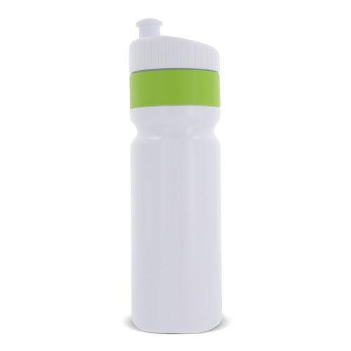 Bidon sportowy z obwódką  750ml Biały / jasnozielony LT98786-N0132 