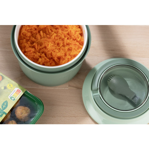 Pojemnik na lunch DOMMY 1150 ml + 350 ml Seledynowy 16546-20 (11)