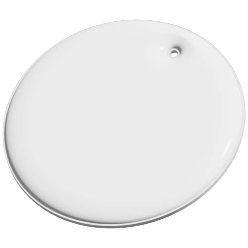 Okrągła, lekka, odblaskowa zawieszka RFX™ H-16 z PVC, średnia Biały 1PR12901 (2)