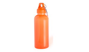 Bidon, butelka sportowa 600 ml z karabińczykiem pomarańczowy
