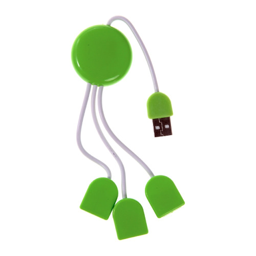 Hub USB zielony V3243-06 (2)