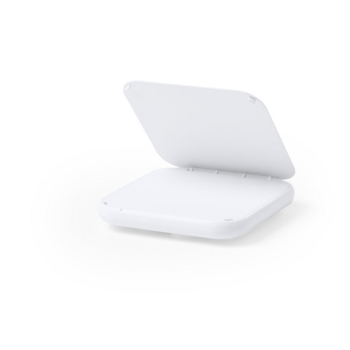 Ładowarka bezprzewodowa 5W z przyssawkami, stojak na telefon Biały V0307-02 (2)