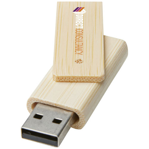 Pamięć USB Rotate o pojemności 16 GB wykonana z bambusa Beżowy 12374802 (1)