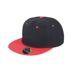 Czapka 6-panelowa Poliakrylowy Twill Snapback - Black & Red