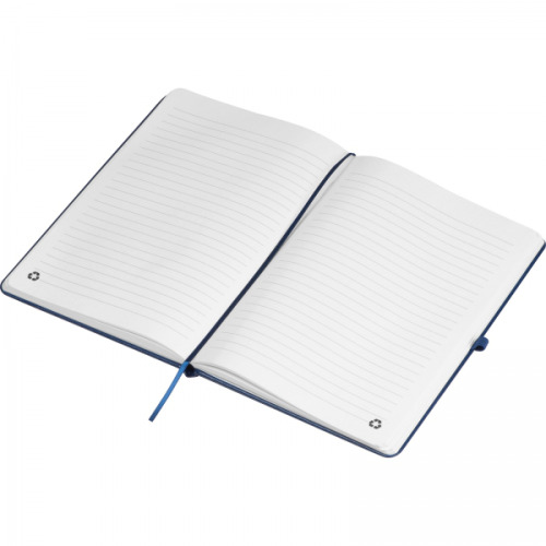 Notatnik A5 w linie z PU z recyklingu CLEO Granatowy 2374844 (3)